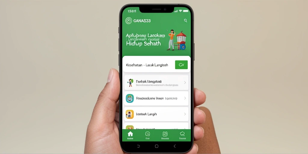 Antarmuka menarik dengan fitur pelacakan langkah yang efektif.