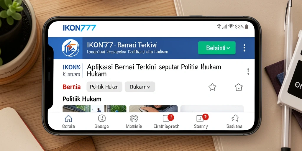 Tampilan antarmuka IKON777 yang modern dan informatif.