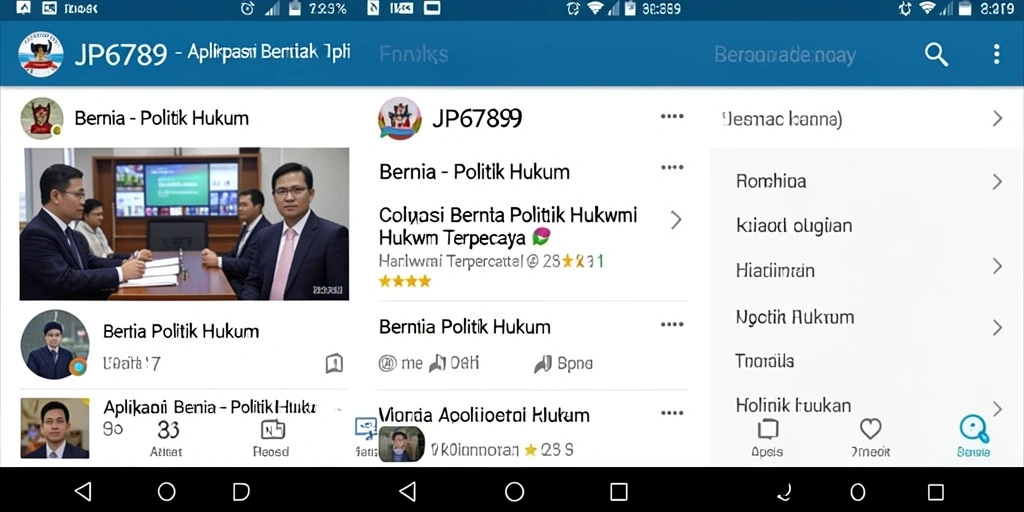 Antarmuka aplikasi JP6789 yang informatif dan menarik.
