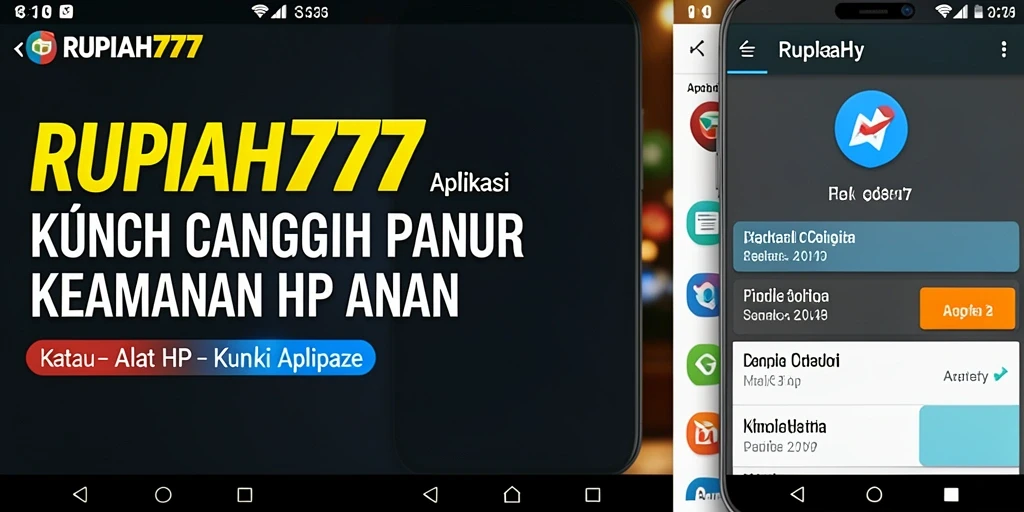 Screenshot antarmuka RUPIAH777 yang menunjukkan fungsi penguncian aplikasi.
