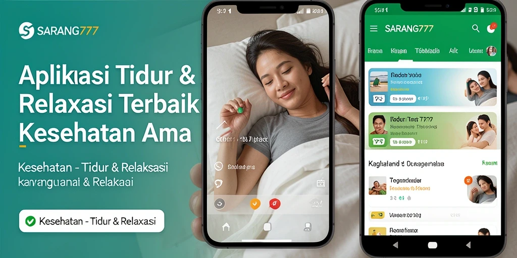 Antarmuka sederhana SARANG777 untuk relaksasi dan tidur nyenyak.